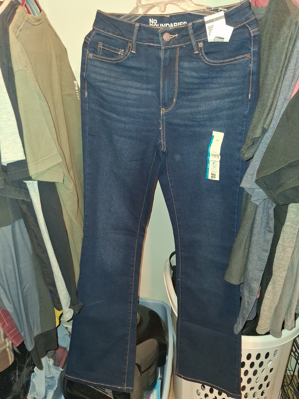 No Boundaries Women’s Dark Blue Boot Cut Jeans